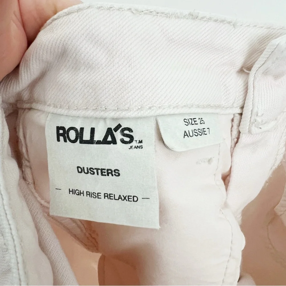 Rolla’s Dusters High Rise Relaxed Jeans in Faded Pink Size 25